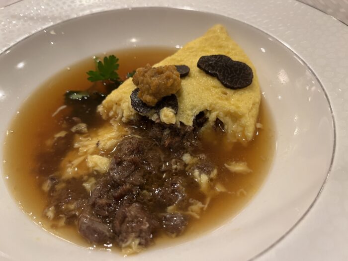 オムレツ雲丹とトリュフ添え４